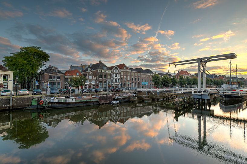 Thorbeckegracht Zwolle mit Pelser Brücke von Fotografie Ronald