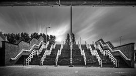 Stairs at De Kuip Rotterdam by Danny den Breejen