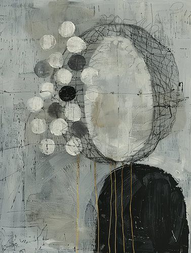 Modern und abstrakt im Wabi-Sabi-Stil von Japandi Art Studio