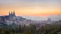 Prague Skyline from Petřín Hill