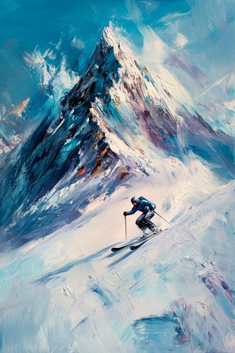 Skifahrer im Schnee
