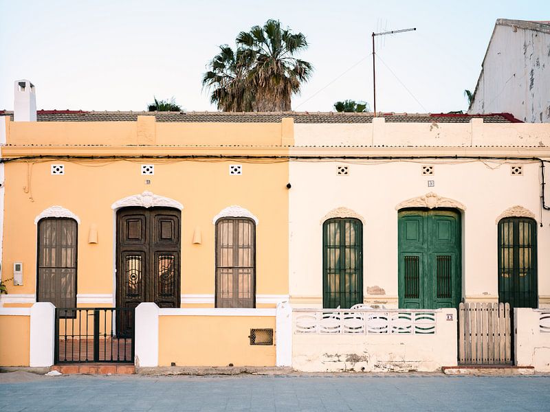 Maisons sur la plage de Valence par Raisa Zwart