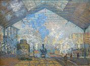 La gare saint-lazare, Claude Monet, 1877 van Diverse Meesters thumbnail