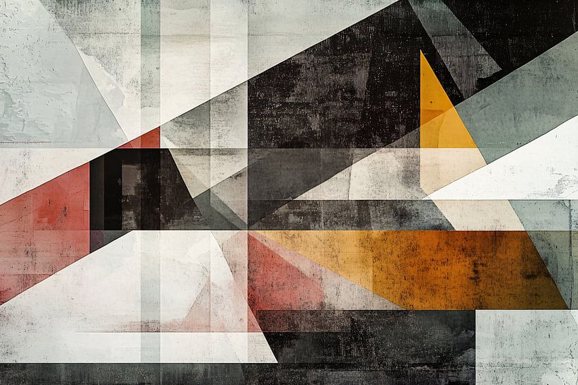Geometric abstraction with earth tones by Imperial Art House