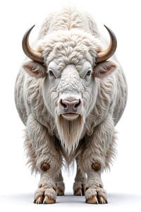 BÜFFEL: Premium Porträt Fine Art Wandbild