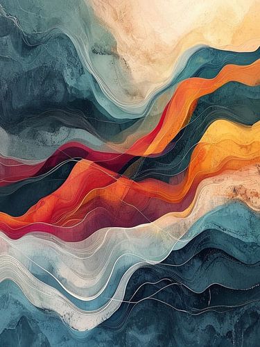 The Rhythmic Pulse of Crimson Strata