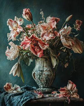 Tulpen in Schemerlicht van Franka Poulain