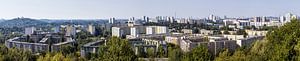 Berlin Skyline Panorama - Wohnbezirk Marzahn mit Fernsehturm am Horizont