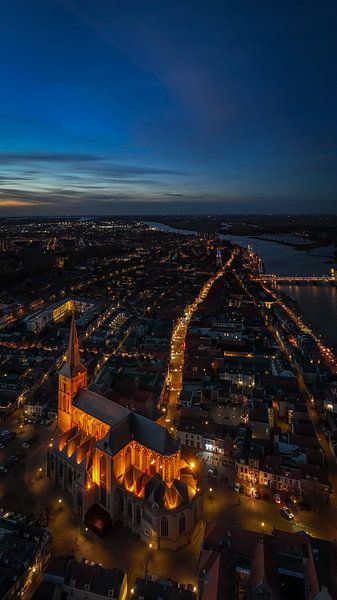Bovenkerk Kampen in evening light by Evert Jan Kip