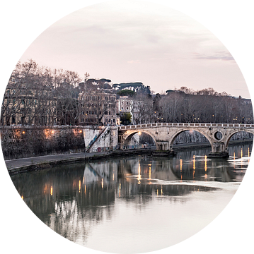De Tiber in Rome van Jeroen Middelbeek