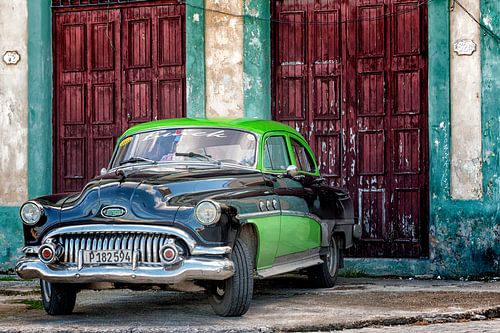 Colorful vintage car, Cuba