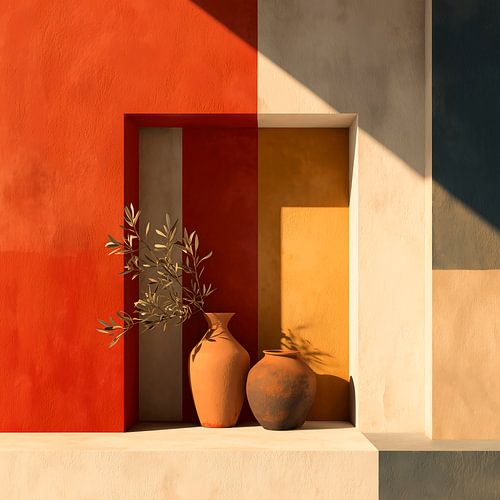 Terracotta still life