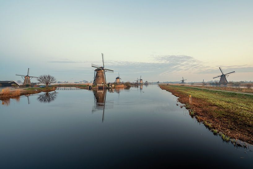 Windmolens in de ochtend van Maikel Brands