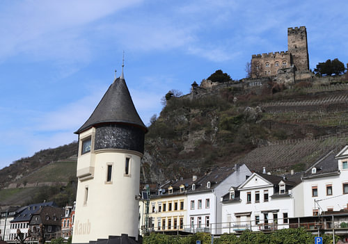 The Water Level Tower at Kaub on the Rhine