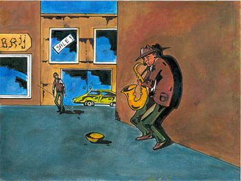 Spelen op de saxofoon