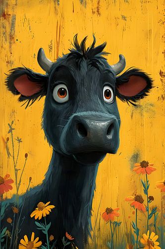 Überrascht Kuh