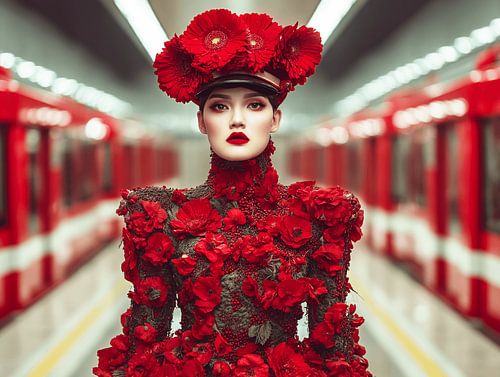 The Queen of the Metro | powerful fashion photography