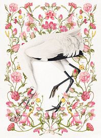 About Cranes in Gardens von Marja van den Hurk