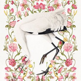 About Cranes in Gardens von Marja van den Hurk