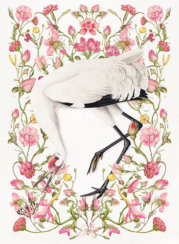 About Cranes in Gardens von Marja van den Hurk