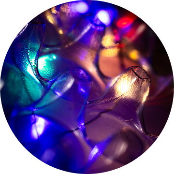 Plastic verpakking met gekleurde lichteffecten van Mixed media vector arts