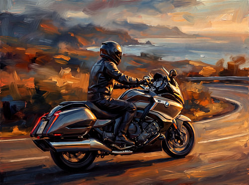 La BMW K 1600 B sur la Golden Coast Road