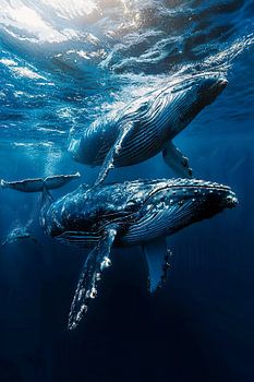 Buckelwale / Wale im Meer