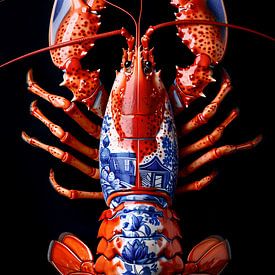 Lobster Luxe - RODE Delfts Blauwe KREEFT van Marianne Ottemann - OTTI