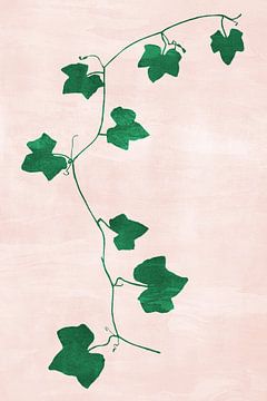Abstract Botanisch nr. 6 Smaragd van Adriano Oliveira