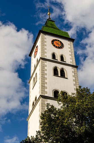 Kerktoren in Wangen im Allgäu Duitsland