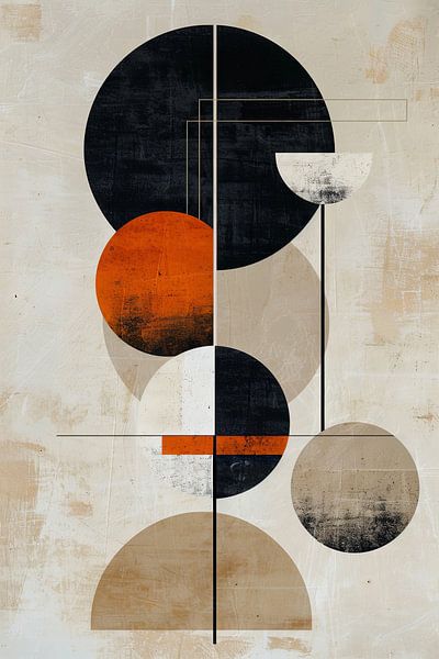 Geometric harmony in colours by Poster Art Shop