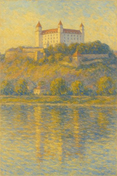 Bratislava Castle Reflections – The Danube in Morning Glow by Travel Shop