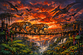 Säbelzahntiger von Linda de Klein