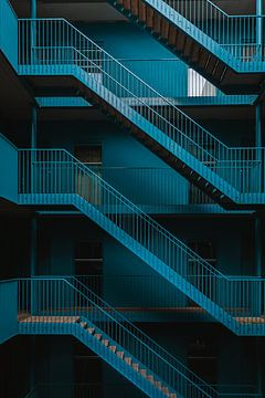 L'escalier de la cascade bleue sur Maikel Claassen Fotografie