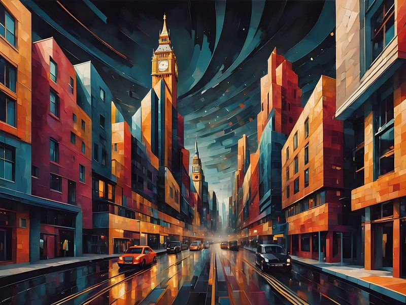 Dynamic London in Facets by Bart Veeken