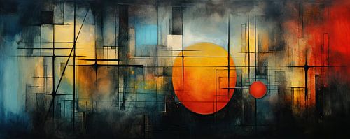 Colourful abstract painting 58948