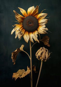 Sonnenblume im Niedergang von Preet Lambon