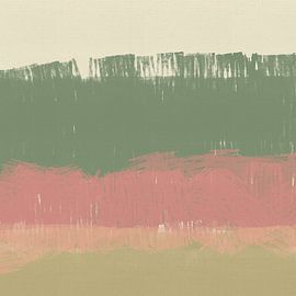Modern abstract landschap met horizon nr. 001 van Dina Dankers