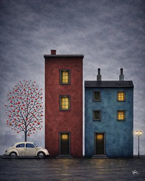 Das weiße Auto von vincenzomarzocchiartist