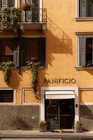 Yellow building in beautiful Verona, in Italy