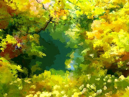 De weide bij de beek