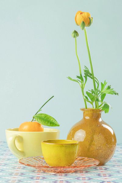 Nature morte &quot;étude en jaune par Willy Sengers