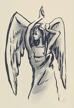 Engel im minimalistischen Stil von Emiel de Lange