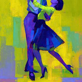 Tanzen in die lebendige Nacht von Wunderbare Kunst