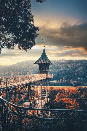 Landmark van Sendig. Personenlift Bad Schandau