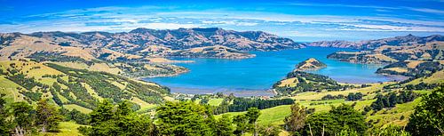 Bay Akaroa, Île du Sud, Nouvelle-Zélande