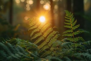 Magisches Licht im Wald