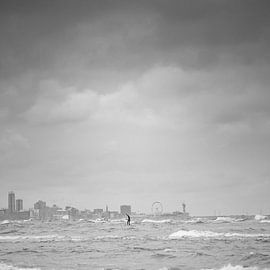 View over Scheveningen, black and white by Yanuschka | Fotografie Noordwijk