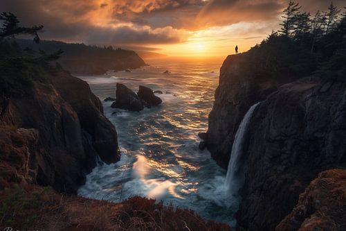 Des sommets incandescents dans la lumière