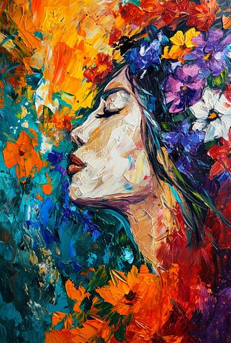 Bloemrijke Zonsondergang